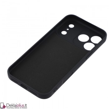 Guminis dėklas su žiedu - juodas (Apple Iphone 17 Pro/Iphone 18 Pro) Guminis dėklas su žiedu - juodas (Apple Iphone 17 Pro/Iphone 18 Pro)